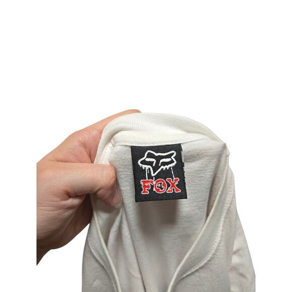 Fox white graphic short sleeve tee, size large* - Picture 4 of 5